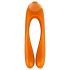 Satisfyer Candy Cane - vibromasseur étanche à deux branches (orange)