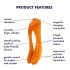 Satisfyer Candy Cane - vibromasseur étanche à deux branches (orange)