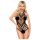 Penthouse Go Hotter - body résille à col halter - noir - XL