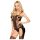 Escouade Pimentée Penthouse - ensemble body résille (noir) - XL