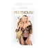 Penthouse High Profil - combinaison carmen fleurie (noire)