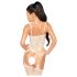 Penthouse Eye of the Storm - ensemble en résille fleuri (blanc) - XL