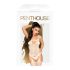 Penthouse Eye of the Storm - ensemble en résille fleuri (blanc) - XL