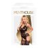 Ensemble Séduction - dentelle, bretelles, filet (noir)