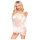 Ensemble Penthouse Lip Smacker - épaule tombante en dentelle (blanc) - M/L