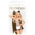 Penthouse Teaser - Costume de soubrette 3 pièces (noir-blanc) - M/L