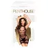 Penthouse - robe moulante col montant - noire