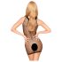 Penthouse Ride or Die - Robe résille noire en Y