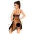 Poupée Coquine Penthouse - robe en dentelle et string (noir)
