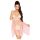 Penthouse Naughty Doll - robe dentelle et string (rose)