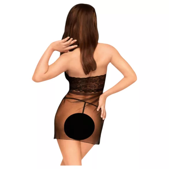 Penthouse - nuisette en dentelle avec string - noir