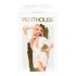 Robe courte et string en dentelle Penthouse Hypnotic Power (blanc)