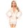 Robe courte et string en dentelle Penthouse Hypnotic Power (blanc) - XL