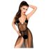 Penthouse Best Forplay - Body en Dentelle avec Écharpe en Tulle (Noir) - M/L