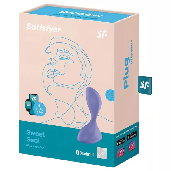 Satisfyer Sweet Seal - Vibromasseur anal contrôlé par application (violet)