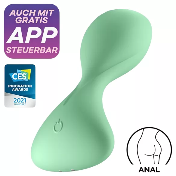 Satisfyer Trendsetter - Vibrateur anal contrôlé par application (vert)