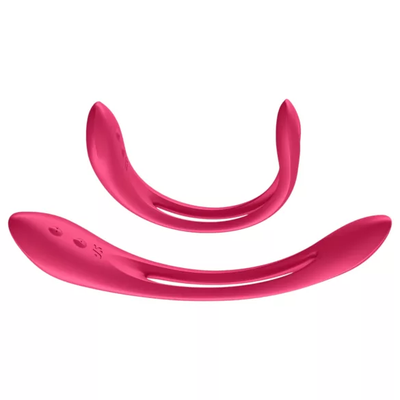 Satisfyer - vibromasseur couple flexible rechargeable - silicone rouge