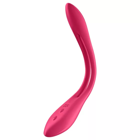 Satisfyer - vibromasseur couple flexible rechargeable - silicone rouge