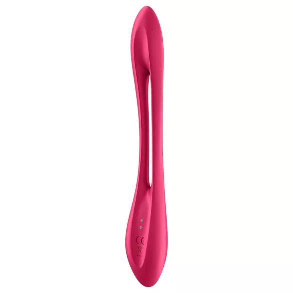 Satisfyer - vibromasseur couple flexible rechargeable - silicone rouge