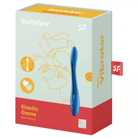 Satisfyer - vibromasseur couple flexible rechargeable - silicone bleu