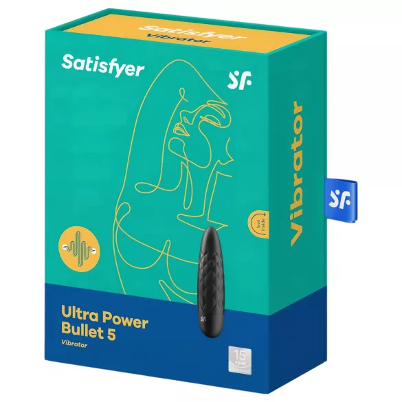 Satisfyer - mini vibromasseur bullet puissant étanche - noir