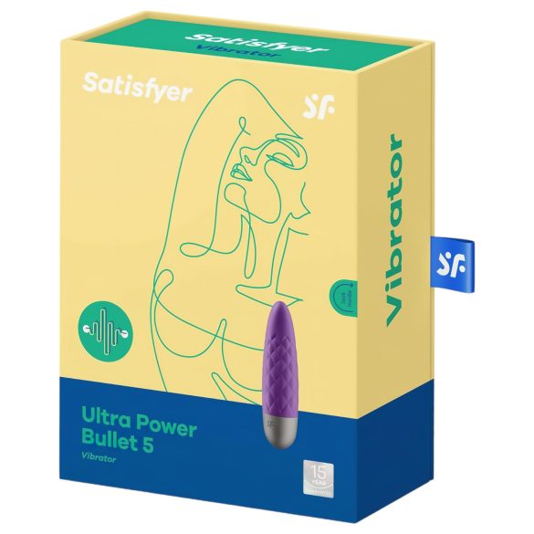 Satisfyer - mini vibromasseur rechargeable étanche - violet