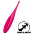 Satisfyer Twirling Fun - vibromasseur clitoridien rechargeable étanche - rose