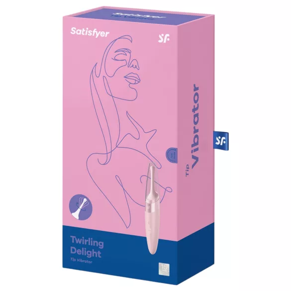 Satisfyer Twirling Delight - vibromasseur clitoridien étanche - rose
