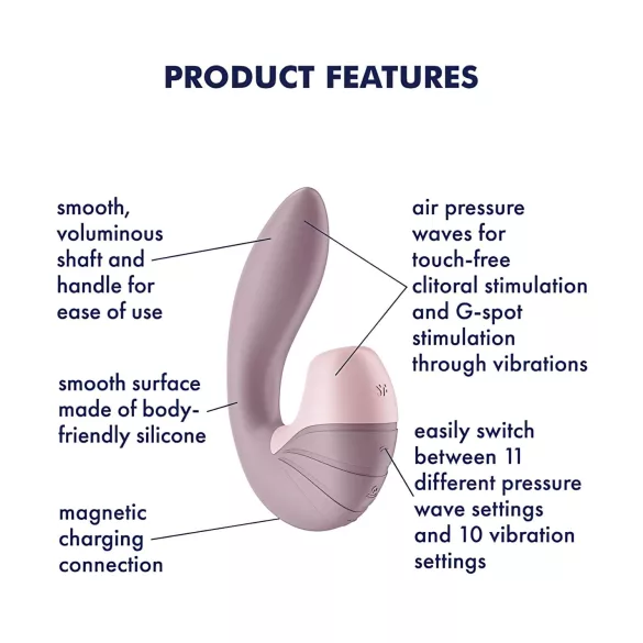 Satisfyer Supernova - stimulateur clitoridien et vaginal 2en1 rechargeable