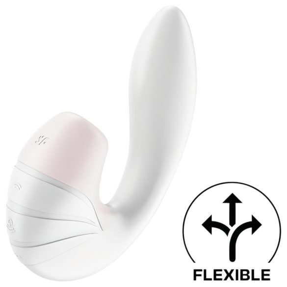 Satisfyer Supernova - vibromasseur 2en1 à onde d'air, rechargeable (blanc)