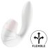 Satisfyer Supernova - vibromasseur 2en1 à onde d'air, rechargeable (blanc)