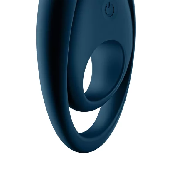 Satisfyer Glorious Duo - anneau pénien vibrant (bleu)