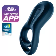   Satisfyer Epic Duo - Anneau pénien vibrant contrôlé par application, pour hommes (noir)