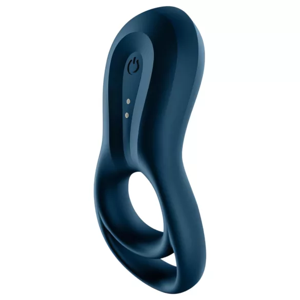 Satisfyer Epic Duo - anneau pénien vibrant connecté - silicone noir