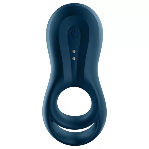 Satisfyer Epic Duo - anneau pénien vibrant connecté - silicone noir