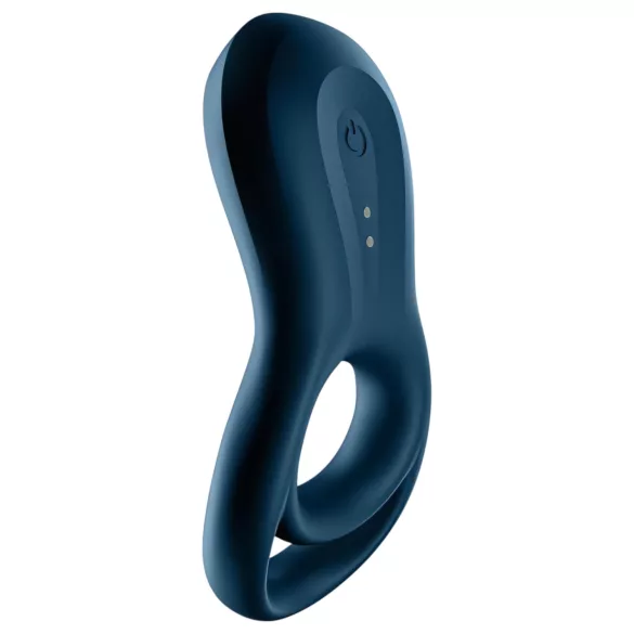 Satisfyer Epic Duo - anneau pénien vibrant connecté - silicone noir