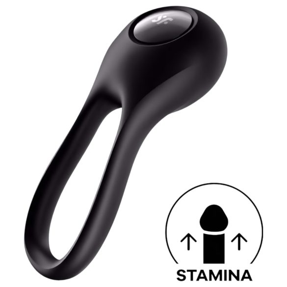 Satisfyer Majestic Duo - anneau pénien rechargeable waterproof (noir)