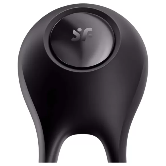 Satisfyer Majestic Duo - anneau pénien vibrant rechargeable étanche - noir
