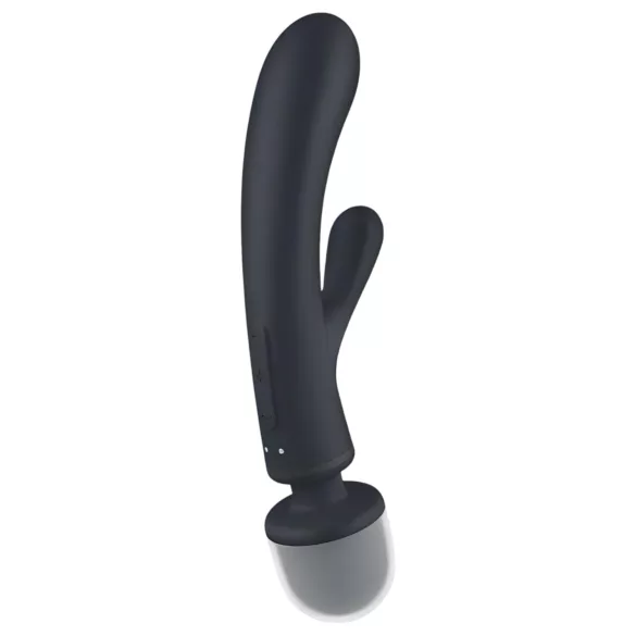 Satisfyer Triple Lover - Vibrateur point G et stimulateur - argent