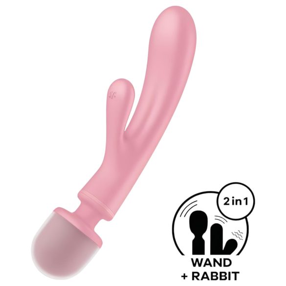 Satisfyer Triple Lover - Vibromasseur G-spot & masseur (rose)