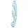 Satisfyer Triple Oh - vibromasseur rechargeable à bras clitoridien (bleu)