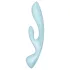 Satisfyer Triple Oh - vibromasseur rechargeable à bras clitoridien (bleu)