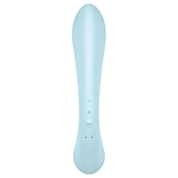 Satisfyer Triple Oh - stimulateur clitoridien rechargeable avec bras - bleu