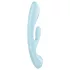 Satisfyer Triple Oh - vibromasseur rechargeable à bras clitoridien (bleu)