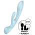 Satisfyer Triple Oh - Vibromasseur à bras clitoridien rechargeable (bleu)
