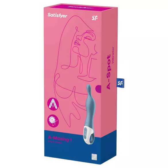 Satisfyer A-Mazing 1 - vibromasseur point A rechargeable - bleu