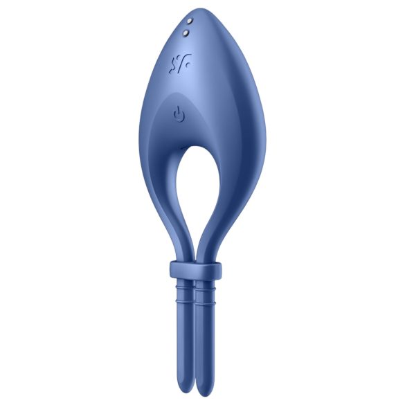 Satisfyer Bullseye - anneau pénien vibrant connecté - silicone bleu