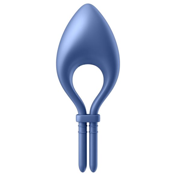Satisfyer Bullseye - anneau pénien vibrant connecté - silicone bleu