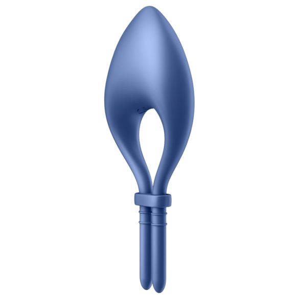 Satisfyer Bullseye - anneau pénien vibrant connecté - silicone bleu