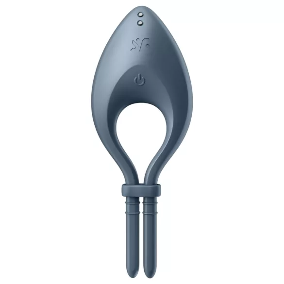 Satisfyer Bullseye - Anneau pénien vibrant contrôlé par application, pour hommes (gris)